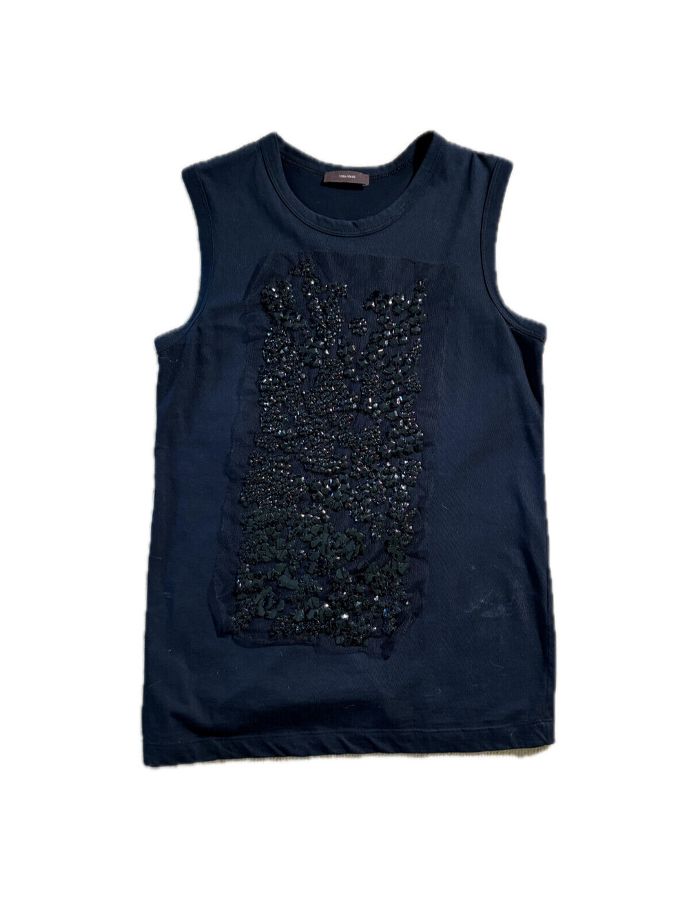 Simply Vera Vera Wang Black Embellished Sleeveless Top